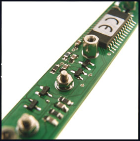 Closeup of PCB